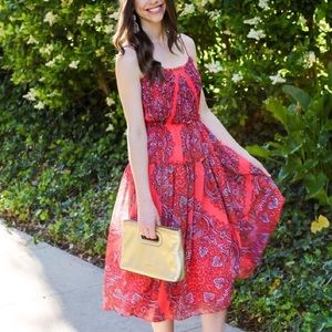Banana Republic coral paisley dress